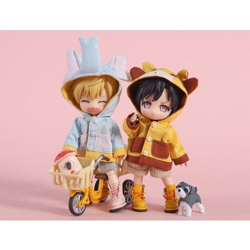OB11 doll clothes fashion casual loose-fitting animal outerwear is suitable for 1/12 OB11 Molly size doll accessories
