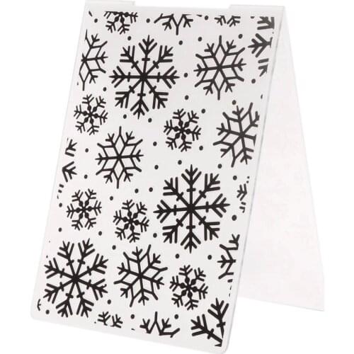 Plastic Embossing Folder Template for DIY Scrapbook Photo Album Card Paper Craft Christmas Snowflake-S001
