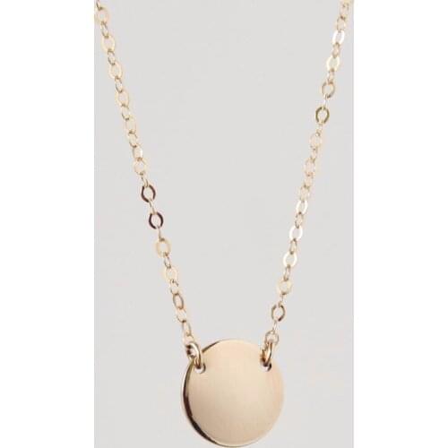 High polished Zola Disc Necklace Personalization Engravable Bar Necklace carving photo name by yourself as Xmas Gift 10pcs/lot