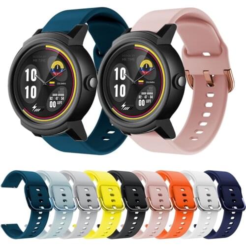 18MM 20MM 22MM Strap For Ticwatch Pro/E2/S2 Smart Watch Band Replace Siilicone Wrist Straps For TicWatch E Tic Watch 2 C2 Correa