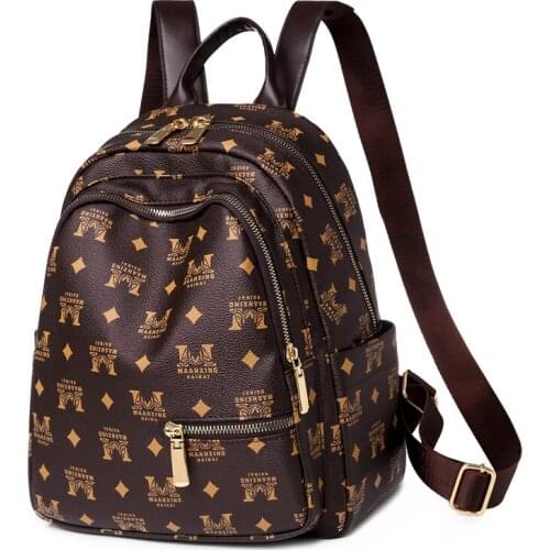 Pink Sugao backpacks leather backpacks women travel backpack small backpack bookbag laptop backpack purse fashion shoulder bag