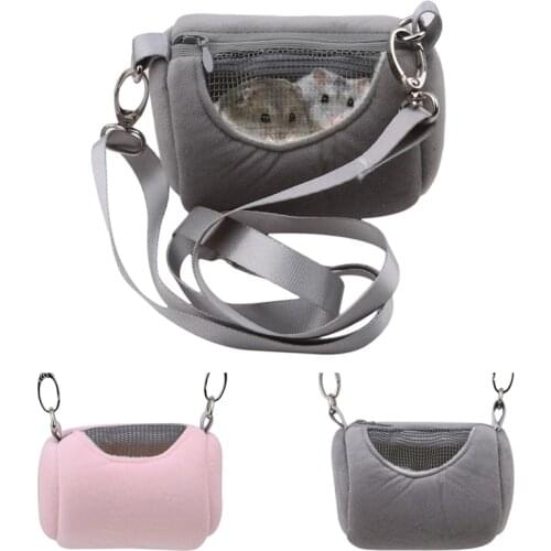 1PC Visible Mesh Design Cross Body Bag Hamster Squirrel Pet Cage Travel Carrier Bag Portable