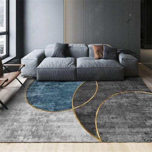 Nordic 3D Grey simple modern living room sofa carpet bedroom rectangular floor mat rugs and carpets for home parlor custom