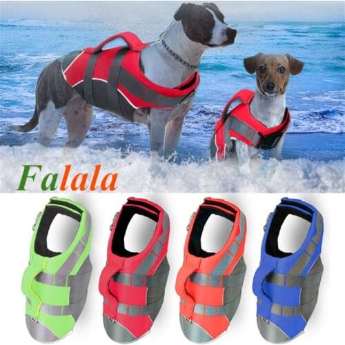 Dog Life Vest Summer Reflective Pet Life Jacket Dog Safety Clothes Dogs Swimwear Pets Safety Swimming Suit Chaleco Salvavidas