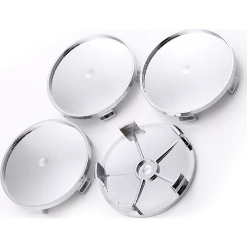 20pcs/lot ABS Chrome Car Auto 68mm Wheel Center Hub Caps Cover Hubcaps Rim Automobile Dust Cover Wheel Hub Cover Hub Cap