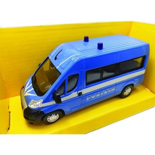 90004 Diecast Car Models 1:43 Scale Metal Dark Blue Police Big Car Big Bus for wholesale sales of inventory products