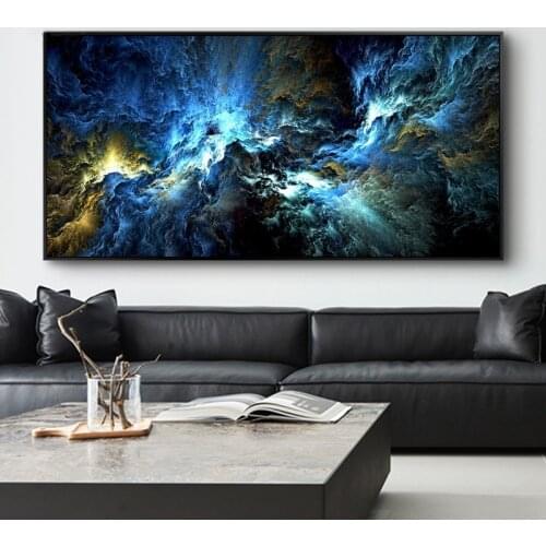 Abstract Color Texture Canvas Paintings Nordic Wall Art Decorative Pictures for Living Room Home Space Galaxy Posters HD Prints