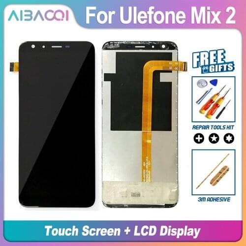 AiBaoQi Brand New 5.7 Inch Touch Screen + 1440X720 LCD Display Assembly Replacement For Ulefone Mix 2 Model Phone