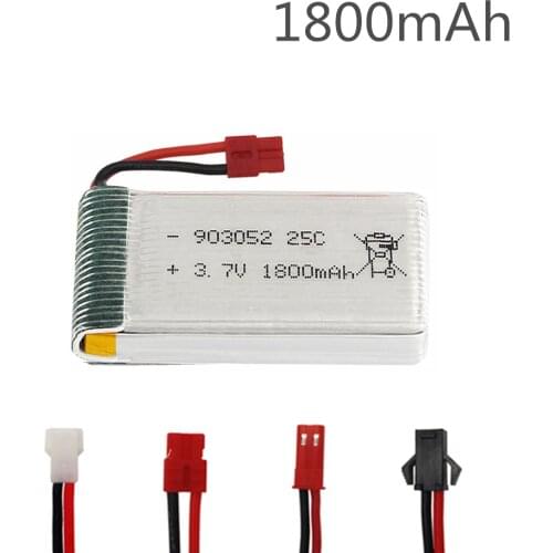 3.7v 1800mAh lipo Battery for KY601S SYMA X5 X5S X5C X5SC X5SH X5SW X5HW X5UW M18 H5P HQ898 H11D H11C Helicopter battery