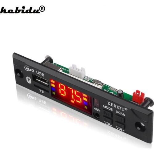 Hot Sale Car Audio USB TF FM Radio Module Wireless Bluetooth 5V 12V MP3 WMA Decoder Board MP3 Player with Remote Control For Car