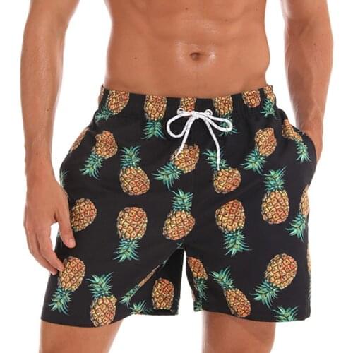 New Quick Dry Summer Shorts Mens Print Beach Board Shorts Surf Siwmwear Bermudas Swim For Men Athletic Mens Gym Shorts