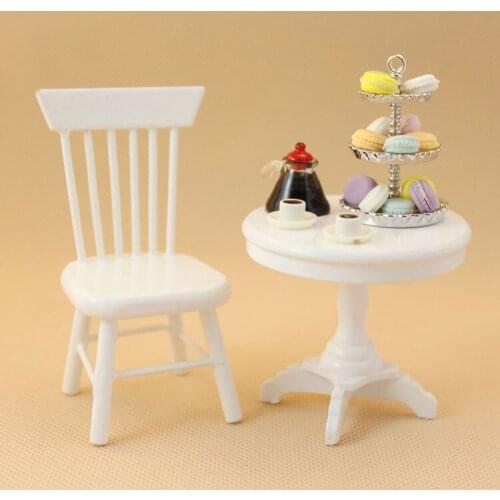 G10-X097 children baby gift Toy 1:12 Dollhouse mini Furniture Miniature rement accessories Scenes table cake tea set