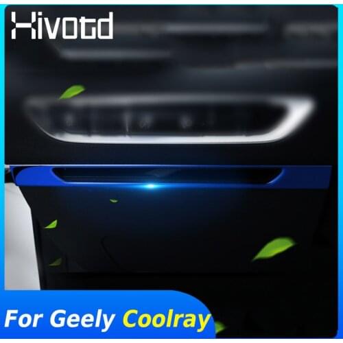 For Geely Coolray SX11 2018-2020 Central Control Dashboard Trim Car Front Strip Sticker Panel Cover Decoration Accessories