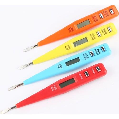 Digital display electric pencil multifunctional voltage test pen inductive measuring pen electric tool screw driver tools mini