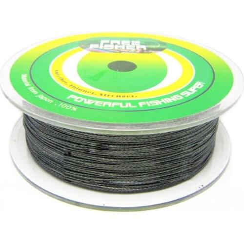 FreeFisher 300m Grey PE Braided Fishing Line Multifilament Wire Braid 4 Strands Line