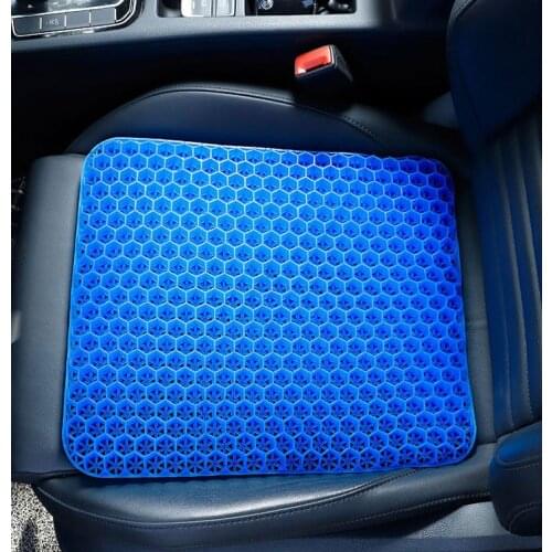 Car seat ice pad honeycomb gel pad summer cool pad non-slip soft and comfortable outdoor office chair cushion carpet