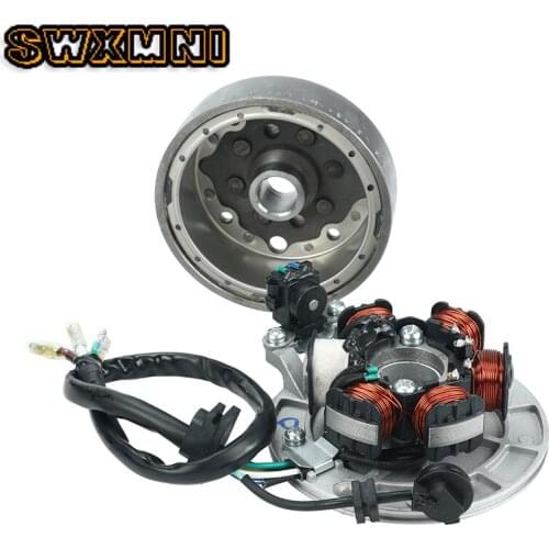 Lifan 140cc Engine Ignition Magneto Stator Magneto Flywheel kit For LF140 140cc 1P55FMJ Horizontal Kick Starter Engines Dirt Pi