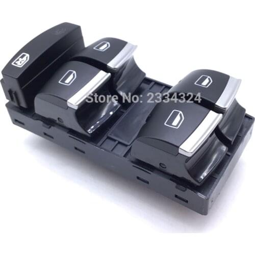 Master Power Window Control Switch Button For Audi A3 8P A4 S4 RS4 B6 B7 A6 S6 RS6 C6 Q7 4F0959851H 4F0 959 851H Switch