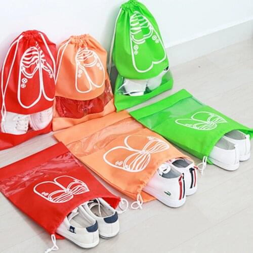 1pcs Non-Woven Fabric Shoes Storage Bags Women Men Dustproof Cover Shoes Bags Travel Beam Port Shoes Storage Bags