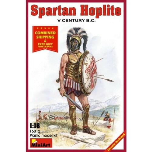 Miniart 16012 - 1/16 Historical Figure Spartan Hoplite V Century b.c