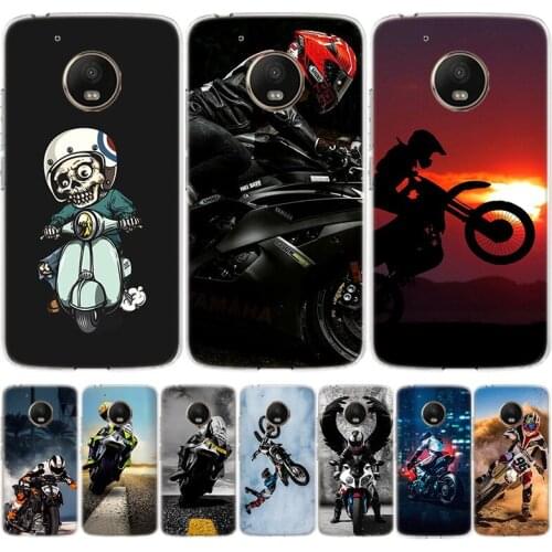 Moto Cross Motorcycle Sports Phone Case For Moto Motorola G7 G8 G9 Power E6 G6 G5S E5 G5 E4 G4 EU Plus Play One Action Cover