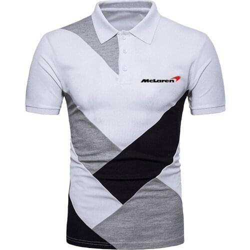 McLaren Logo 2021 Men Summer Printing Comfortable Harajuku Slim Fit Casual Tops Sweatshirts Male applique T-shirt Tee