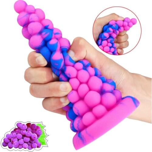 2021 New Fruit Anal Butt Plug Vaginal Dildo Large Anal Beads Sex Toy for Men Women Lesbian Anus Expansion Male Prostate Massager