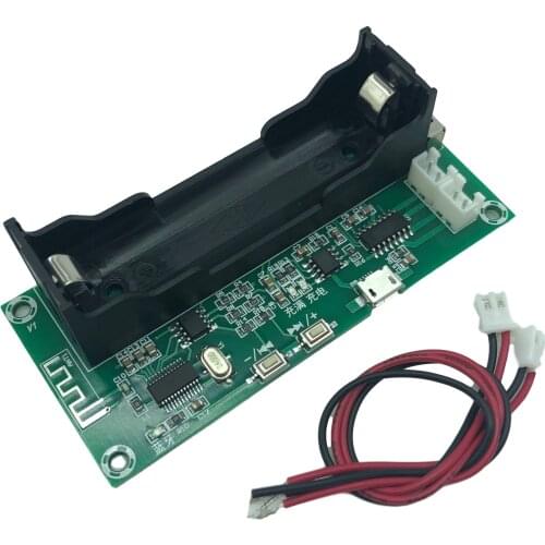 XH-A153 lithium battery Bluetooth power amplifier board dual channel low power homemade DIY manual active speaker 5W + 5W