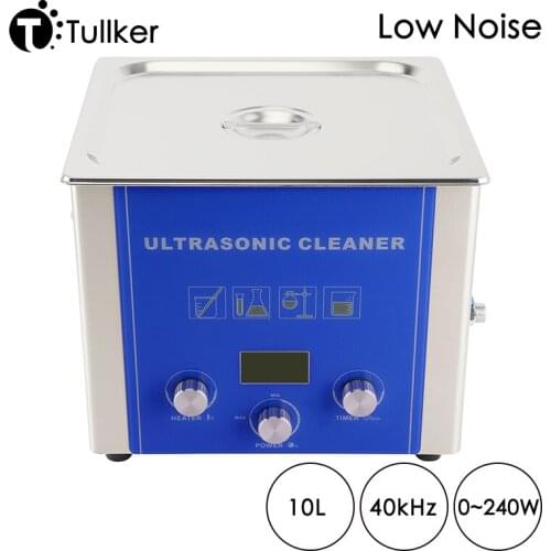 Industrial Ultrasonic Cleaner 10L Oil Rust Degrease Circuit Board Glassware Tableware Screw Nut Ultrasonic Washing Machine Tank
