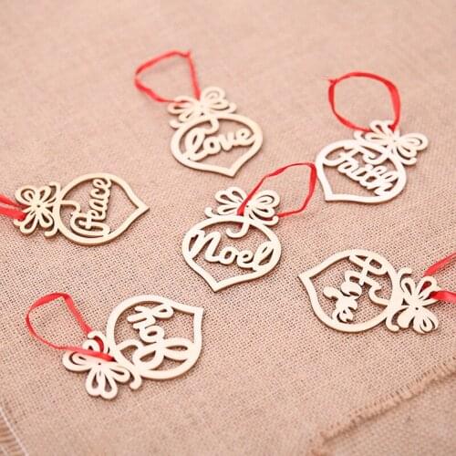 RIBBON HOUSE Wooden Christmas Decorations China