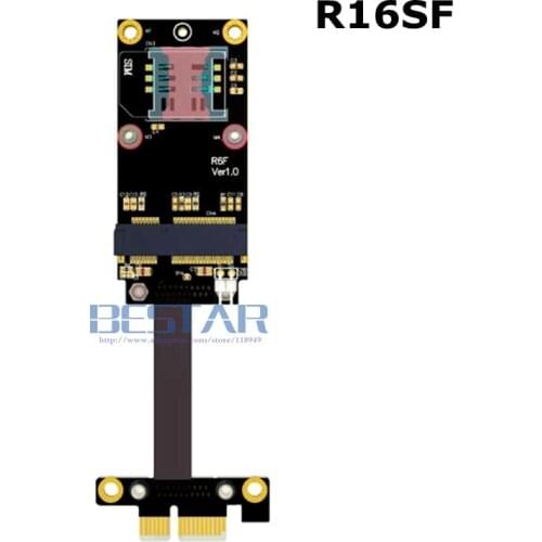 Riser PCI-express PCIe x1 To mini PCIe mPCIe Wireless WiFi Card Riser Extender Ribbon Cable PCI-e 1x 10cm 30cm 1m Gen3.0 8Gbps