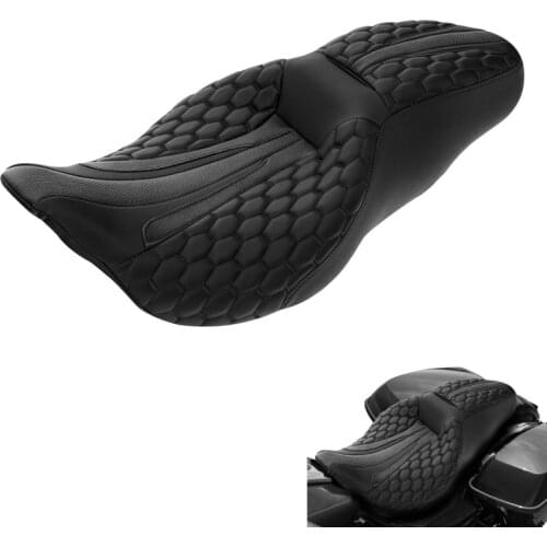 Motorcycle Driver Passenger Seat For Harley Touring CVO Street Electra Glide Tri-Glide Road King Custom 2009-2020