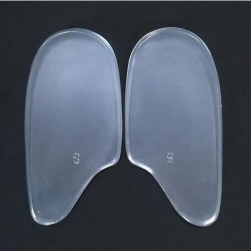 Silicone Gel Heel Cushion Protector O/X Type Foot Corrective Pad Shoe Insert Soft Insole Men Women Orthopedic Insole Heel Pads