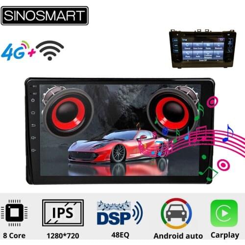 Sinosmart8 Core,DSP 48EQ Car GPS player for Toyota Prius/Tacoma/Sienna/Corolla 15-18 Premium Entune App Suite HD Radio XM OEM