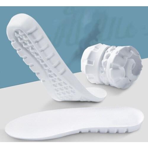 2 Pairs High Elastic Sport Insole Men Women Casual Sweat-Absorbent Deodorant Shock Absorption Sneakers Insole Running Shoe Pad