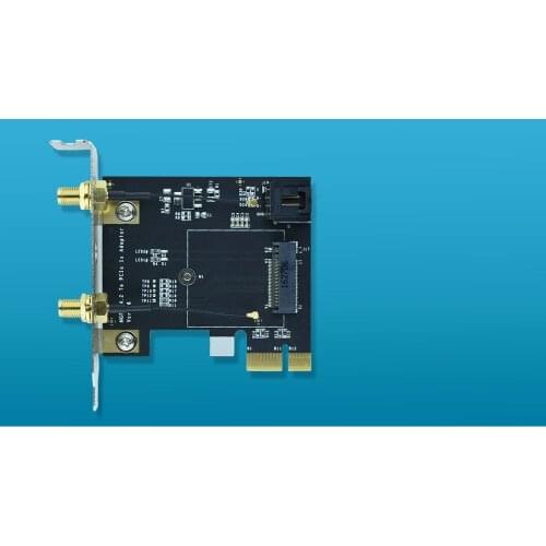 NGFF M.2 Key A To PCIe 1x WiFi card Adapter M2 to PCI-E For 7260NGW 7265NGW 8260NGW 8265NGW 3160NGW 3165NGW 3168NGW