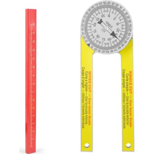 Miter Saw Protractor ABS Digital Protractor Ruler Inclinometer Protractor Miter Saw Angle Level Meter Measuring Tool
