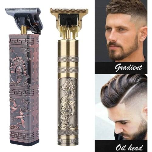 USB Rechargeable Baldheaded Hair Clipper Electric hair trimmer Cordless Shaver Trimmer 0mm Men Barber Hair Cutting Machine