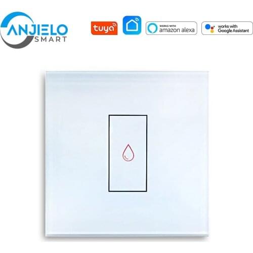 Anjielosmart Tuya Water Heater Smart Switches, 20A WIFI Voice Remote Control Home Boiler Touch Wall Panel Timer Controller