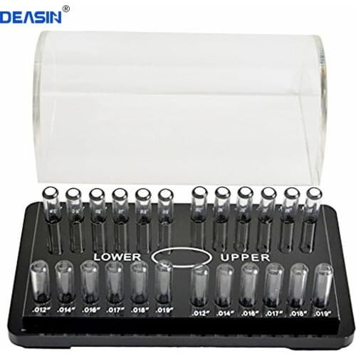 High Quality Dental Orthodontic Round Archwire Box Acrylic Dispenser Placing Box Arch Wires Holder Dentistry Instrument