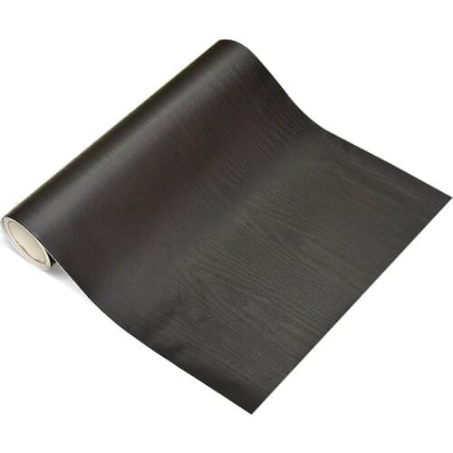 High quality imitation wood grain flame retardant furniture sticker waterproof wallpaper wardrobe door wooden door decoration