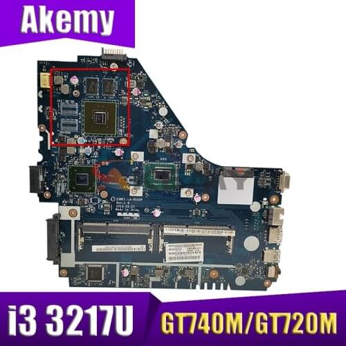 Z5WE1 LA-9535P NBMES11001 NB.MES11.001 for ACER E1-570 E1-570G Laptop motherboard CPU i3 3217U GT740M/GT720M Test OK Mainboard