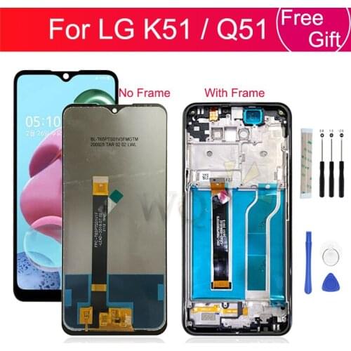 For LG Q51 LCD Display Touch Screen Digitizer Assembly For LG Q51LCD LM-Q510N Display Replacement Repair Parts 6.5"