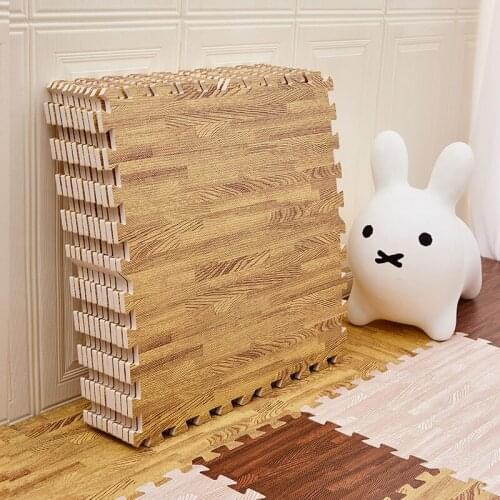 16Pcs/Lot1.2/1.0*30*30CM Wood Grain Floor Puzzle Mat Baby Playmat Tatami EVA Foam Protect Thick High Elasticity Interlocking Mat