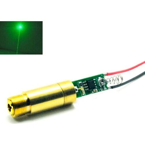 Industrial 20mW 532nm Green Dot Laser Diode Module 3V-3.7V w PCB Driver