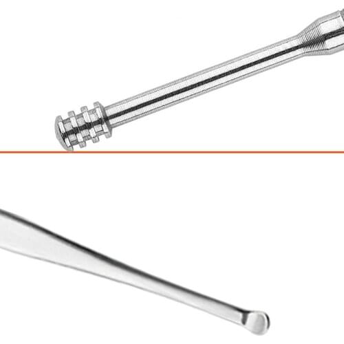 6Pcs/Set Stainless Steel Ear Wax Removal Tool Cleaner Kit Spiral Earwax Curette Pick Spoons Cleaning Brush Health Care with Case