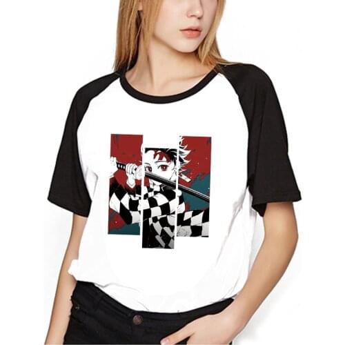 90s Japanese Anime Demon Slayer T Shirt Men Kawaii Kimetsu No Yaiba Graphic Tees Tanjirou Kamado Unisex Tops Tshirt Male T-shirt