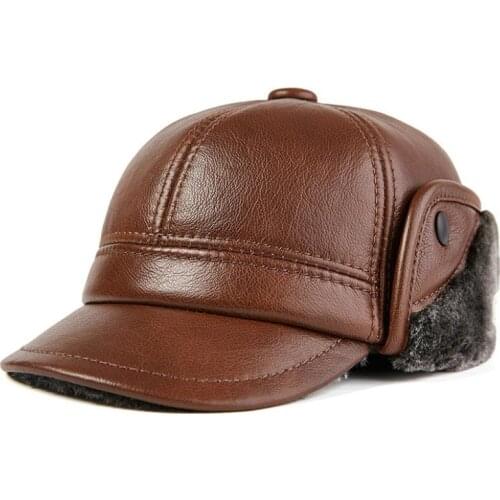 Doitbest baseball cap for women men Cowhide real leather cap dad mom hat Thick warm outdoor Spring caps snapback gorras