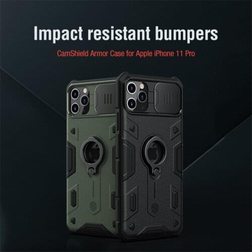 NILLKIN For iPhone 11 pro Case Camshield Armor Case Impact resistant Bumpers For iPhone 11 pro Max SE 2020 7 8 Camera Protection