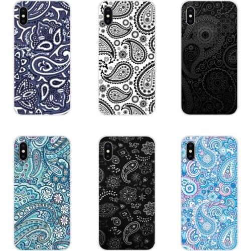 For Huawei P Smart Mate Honor 7A 7C 8C 8X 9 P10 P20 Lite Pro Plus Royal Blue Bandana Paisley Accessories Phone Cases Covers